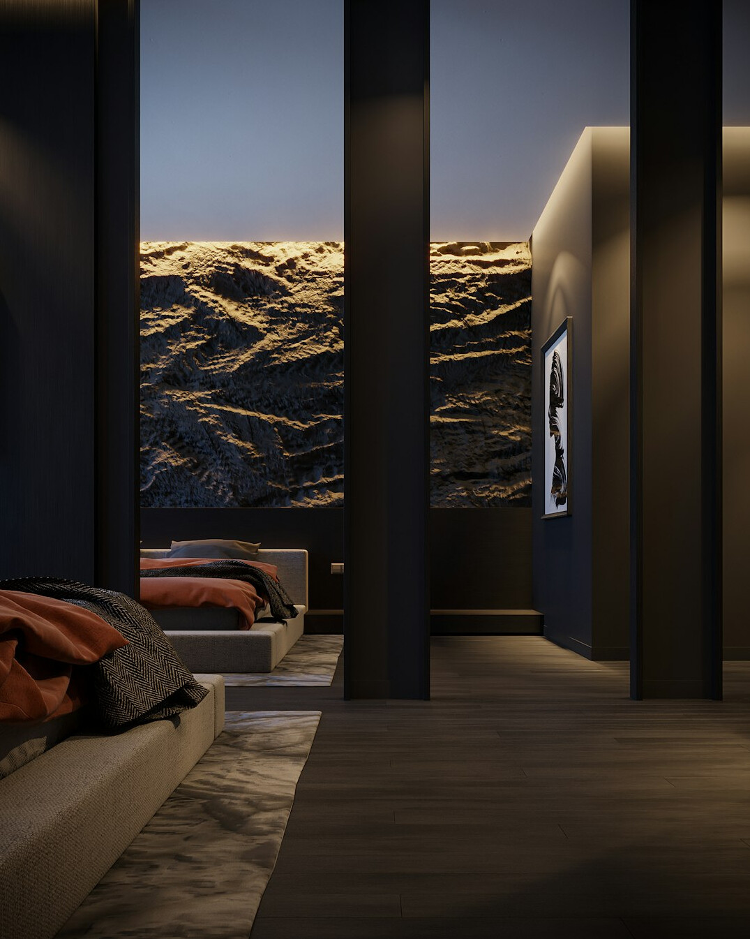 luxury bedroom hollywood style