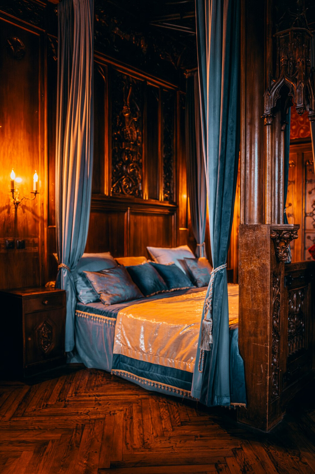 elegant french bedroom interior